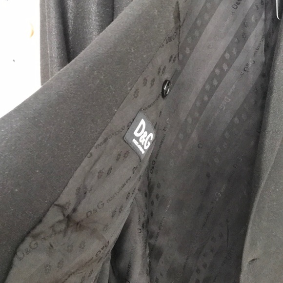 MENS DOLGE &  GABBANA BLACK METALLIC JACKET - Picture 3 of 8